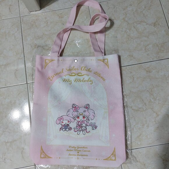 Super Cute Sailor Moon Sanrio Tote Bag My Melody Pink Tote Practical Tote - Picture 4 of 14
